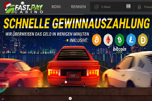 Schnelle Auszahlung Online Casino » FastPay mit 100% Bonus